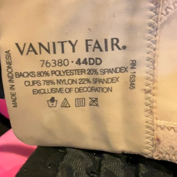 Womens Vanity Fair 44DD Nude Tan Underwire Full Coverage Bra - Picture 13 of 13